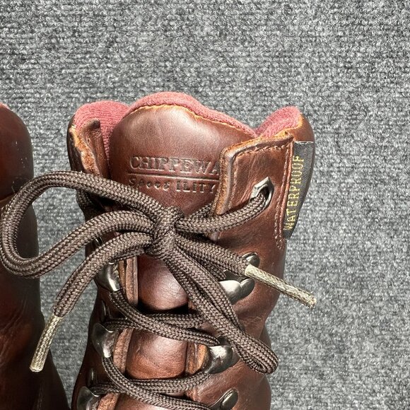 Chippewa Apache Waterproof Insulated Work Boots Men's Size 9W Brown Leather Lace - Picture 5 of 14